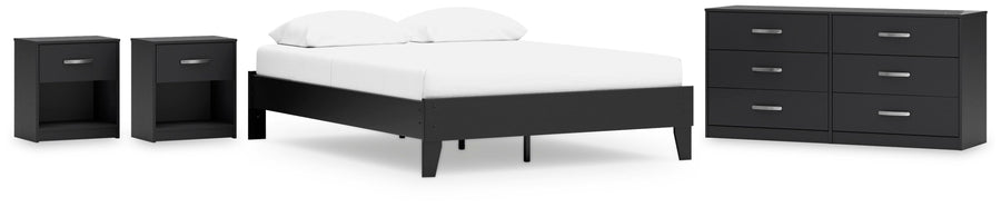Finch Platform Bed with Dresser and 2 Nightstands