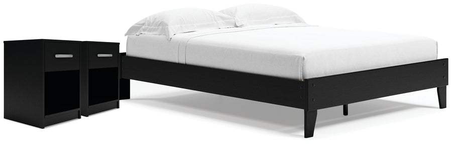 Finch Platform Bed with 2 Nightstands