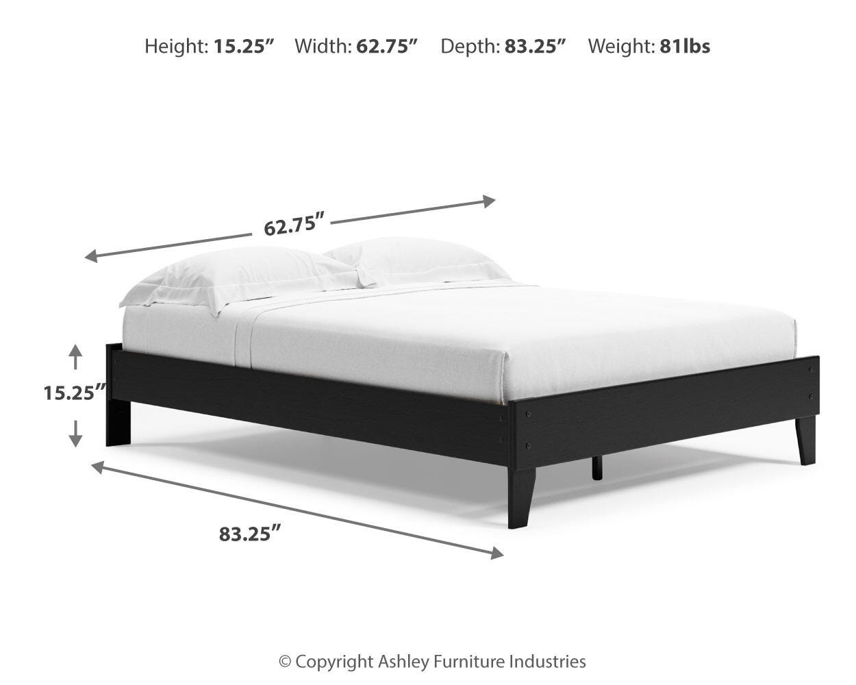 Finch Platform Bed with 2 Nightstands