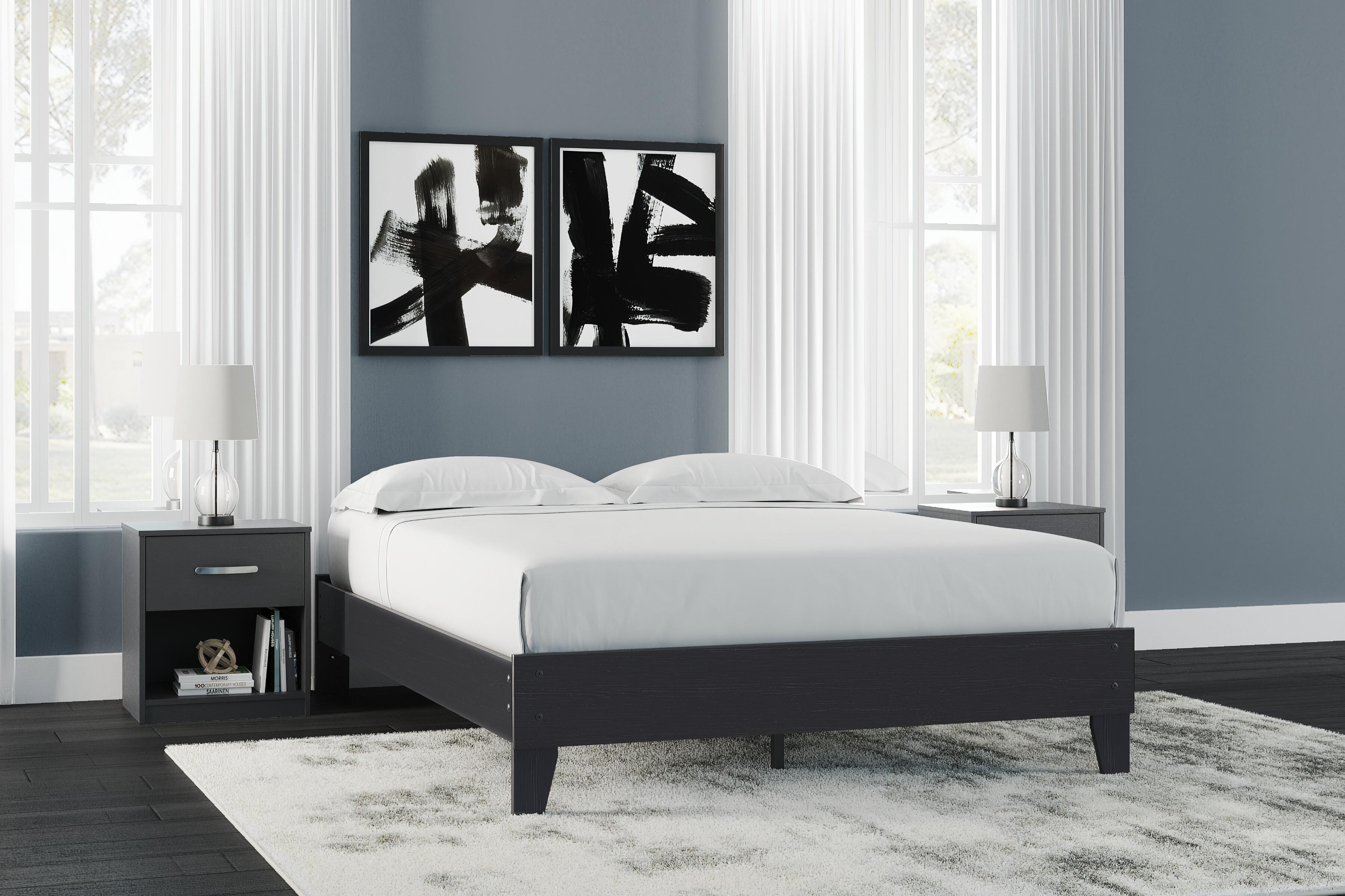 Finch Platform Bed with 2 Nightstands