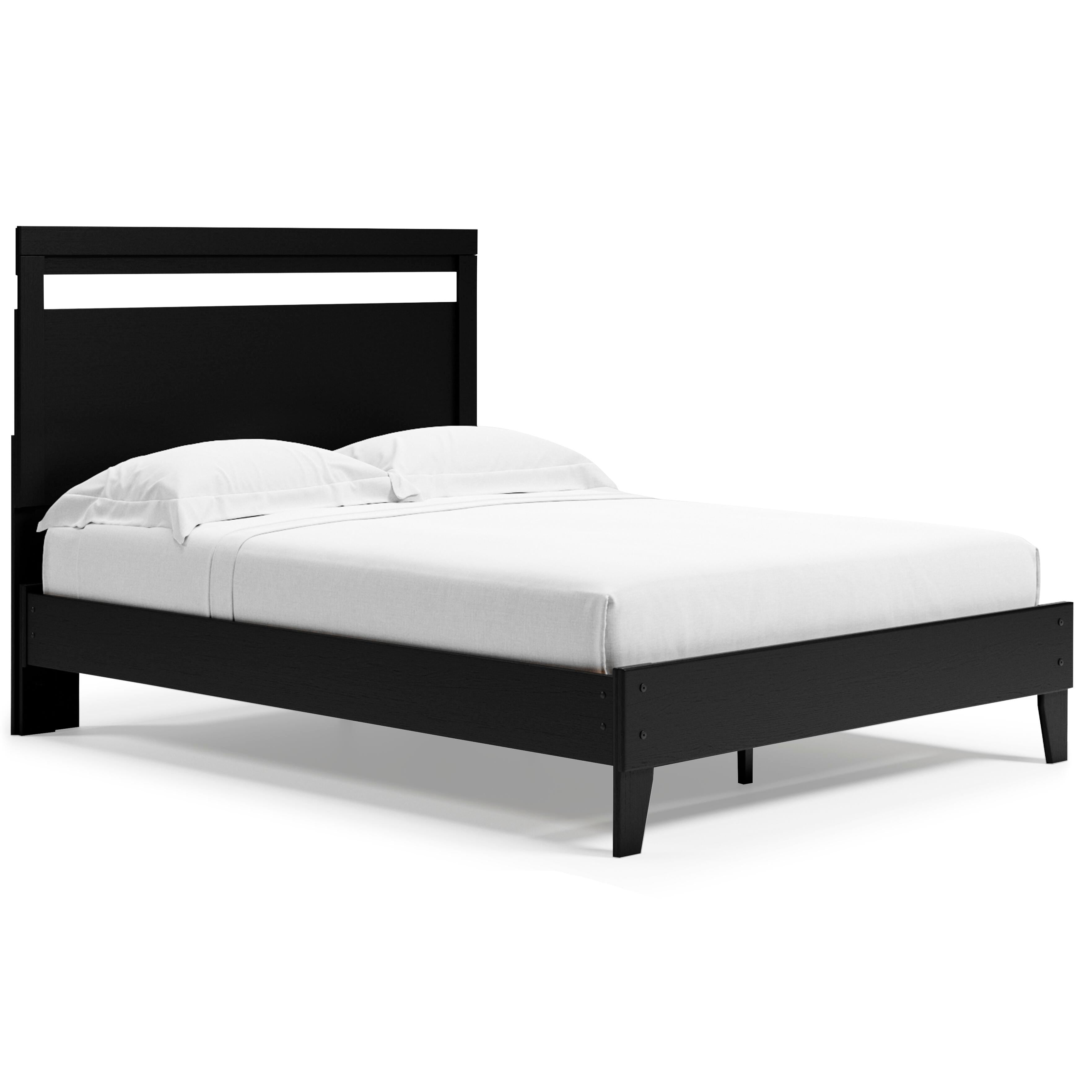 Finch Panel Platform Bed with Dresser and 2 Nightstands