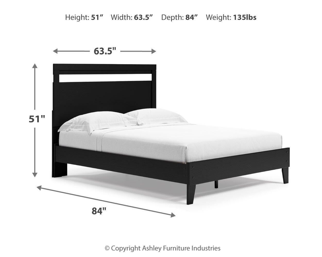 Finch Panel Platform Bed with Dresser and Chest
