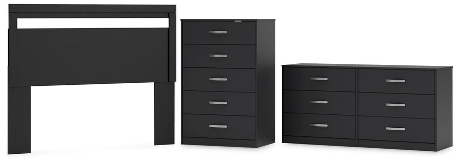 Finch Panel Headboard with Dresser and Chest