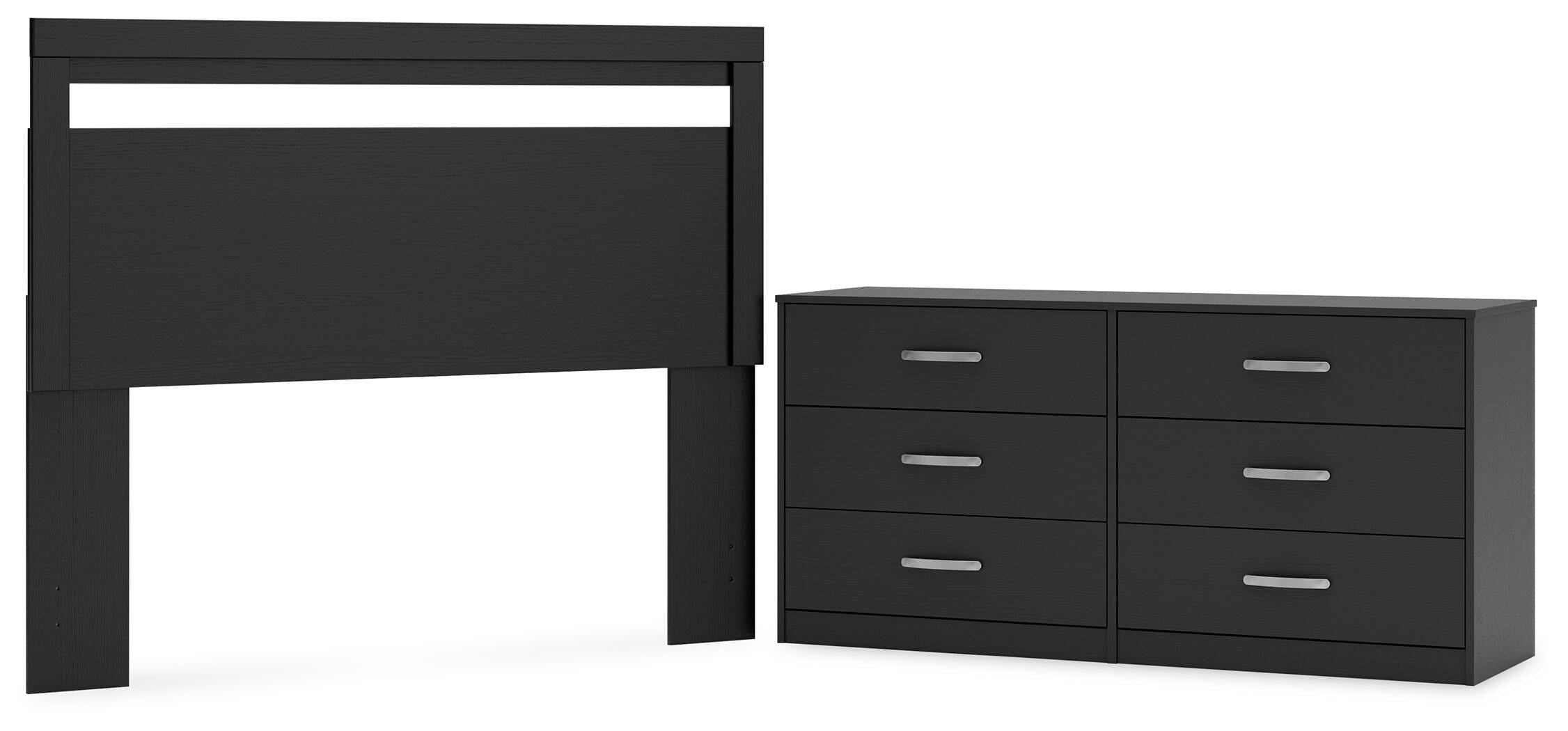 Finch Panel Headboard with Dresser