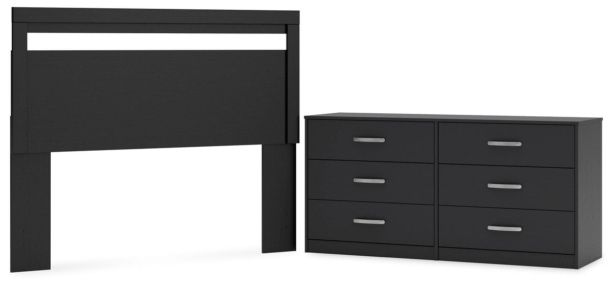 Finch Panel Headboard with Dresser