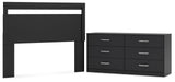 Finch Panel Headboard with Dresser