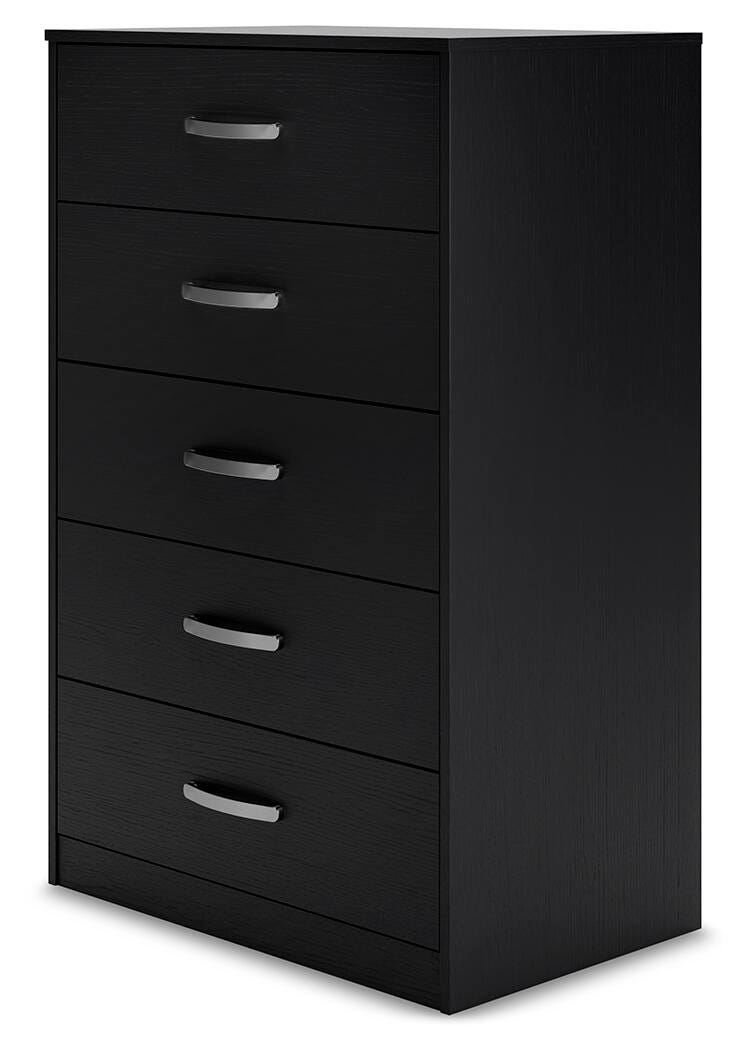 Finch Panel Platform Bed with Dresser, Chest and 2 Nightstands