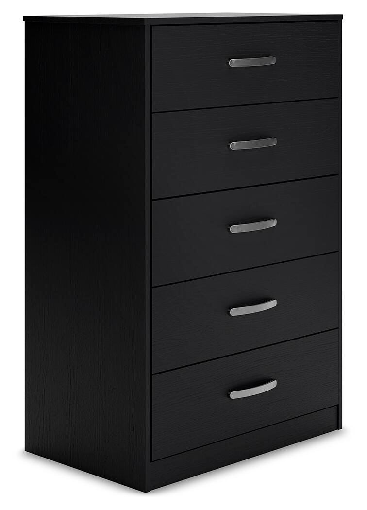 Finch Panel Platform Bed with Dresser, Chest and 2 Nightstands