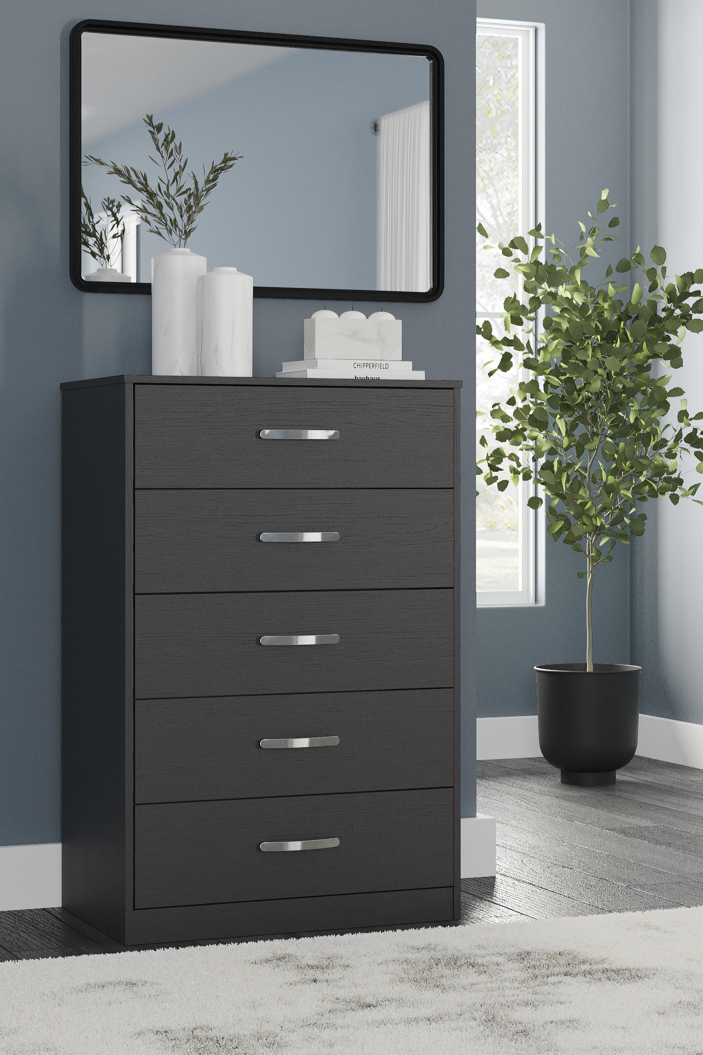 Finch Panel Headboard with Dresser and Chest