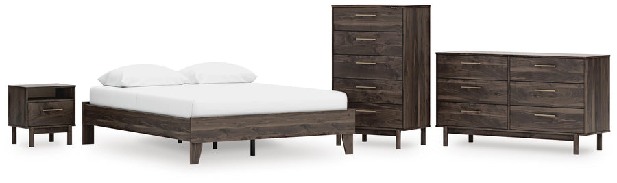 Calverson Platform Bed, Dresser, Chest and Nightstand