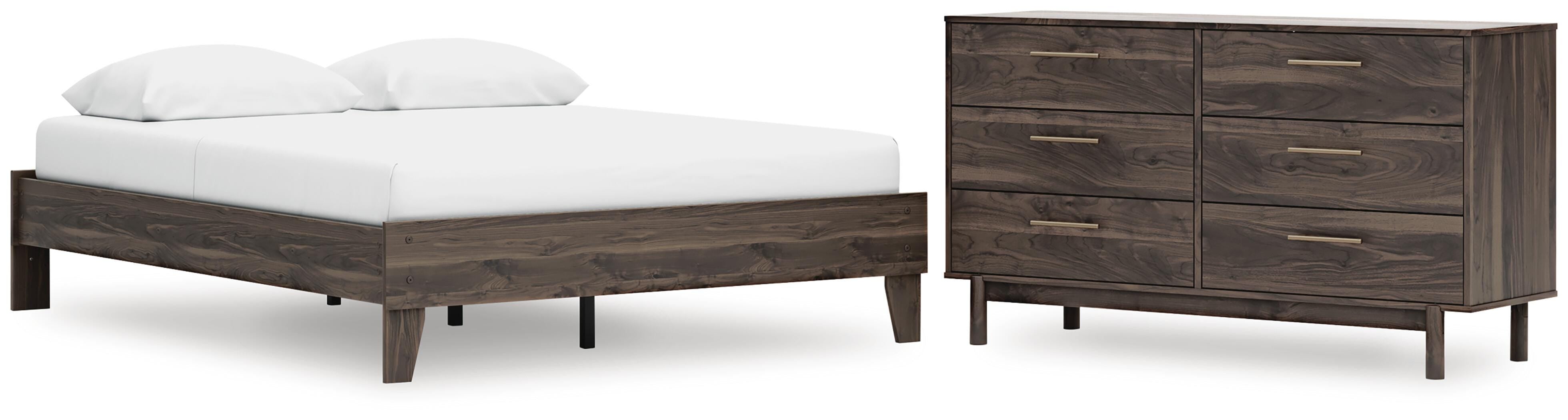 Calverson Platform Bed and Dresser