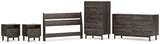 Calverson Panel Headboard, Dresser, Chest and 2 Nightstands