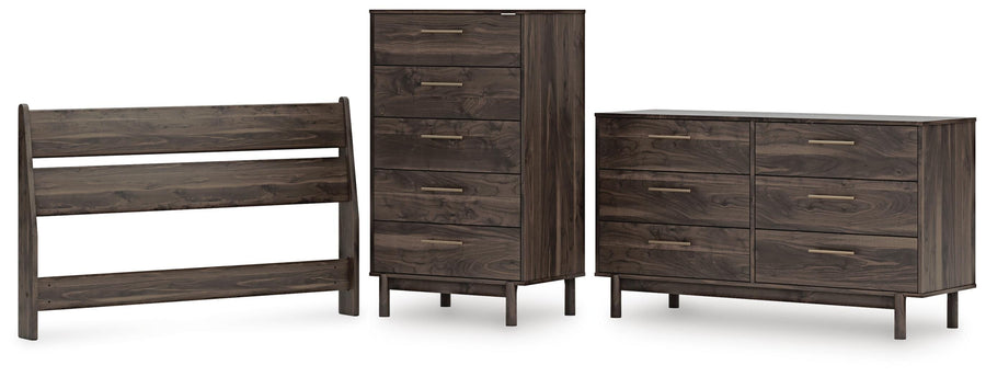 Calverson Panel Headboard, Dresser and Chest