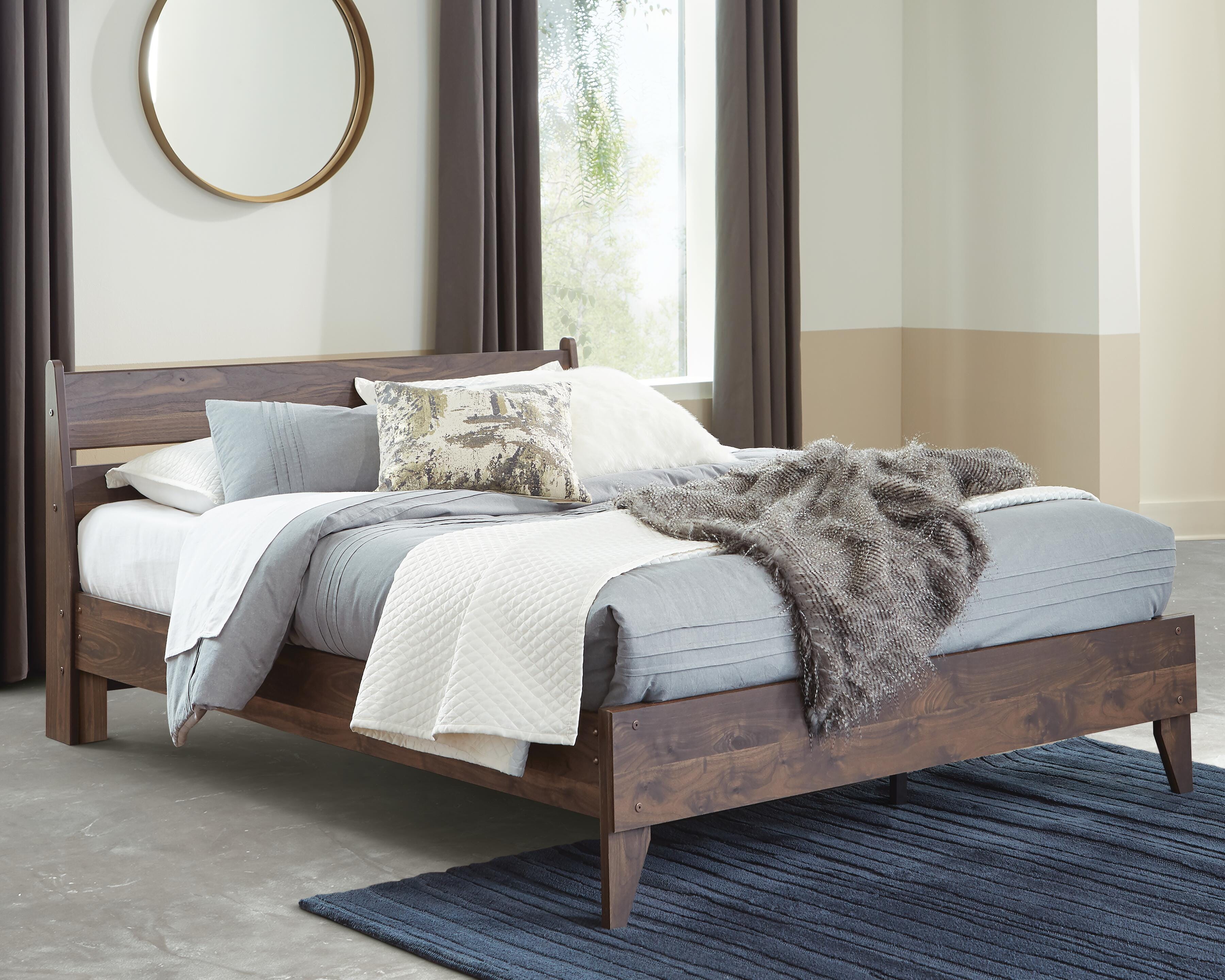 Calverson Panel Platform Bed with Dresser and Nightstand