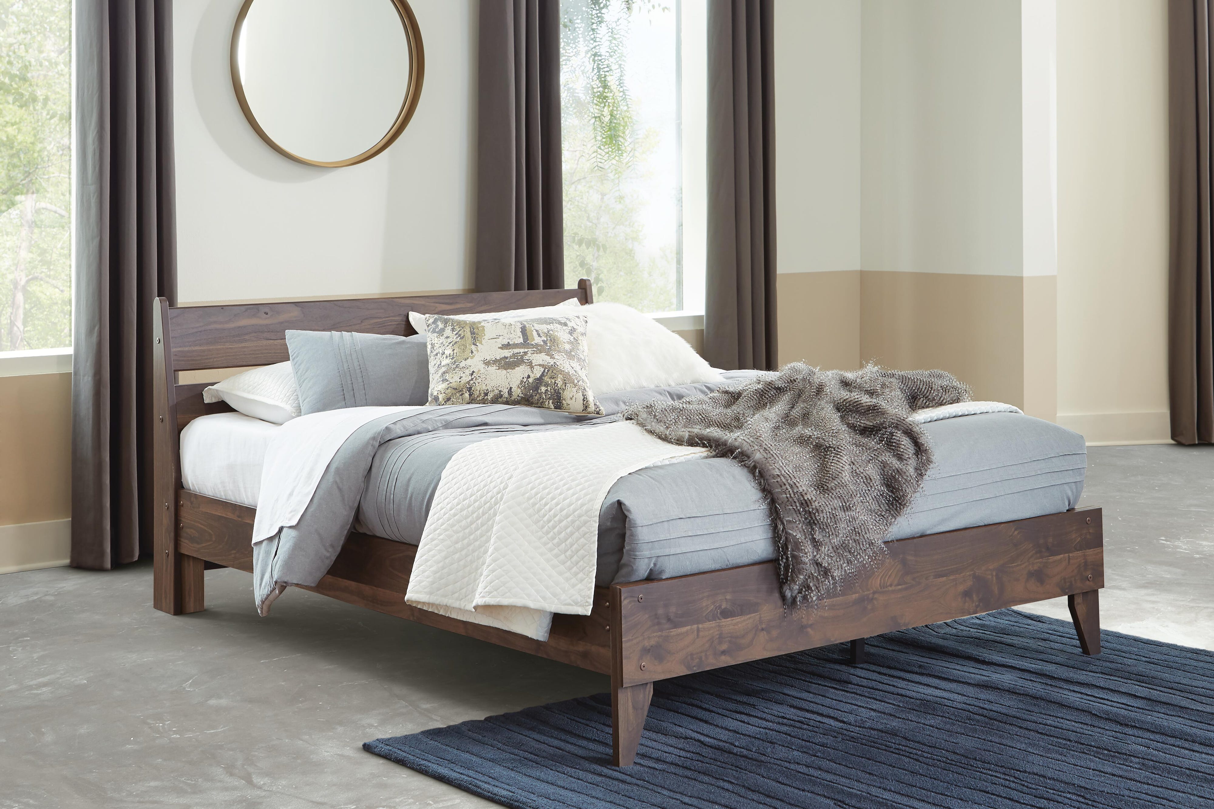 Calverson Panel Platform Bed, Dresser, Chest and Nightstand