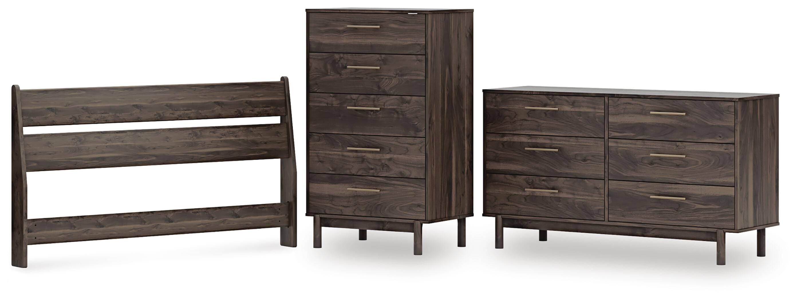 Calverson Panel Headboard, Dresser and Chest