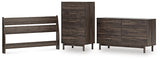 Calverson Panel Headboard, Dresser and Chest