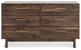 Calverson Panel Headboard, Dresser and 2 Nightstands