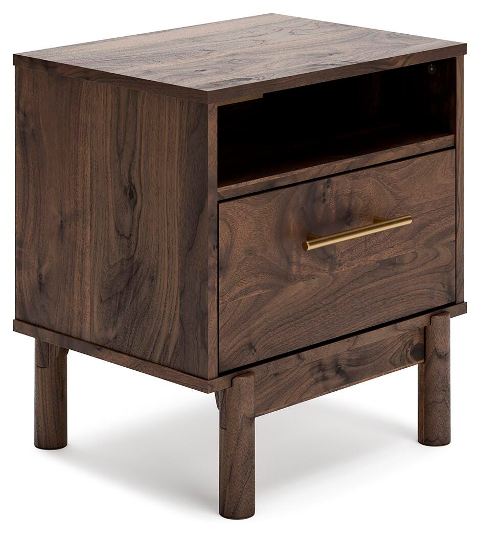 Calverson Panel Platform Bed, Dresser and 2 Nightstands