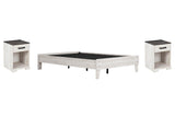 Shawburn Platform Bed and 2 Nightstands