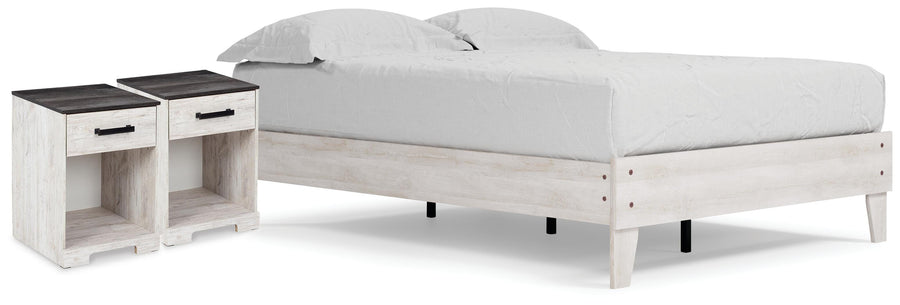 Shawburn Platform Bed with 2 Nightstands