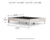 Shawburn Platform Bed with 2 Nightstands