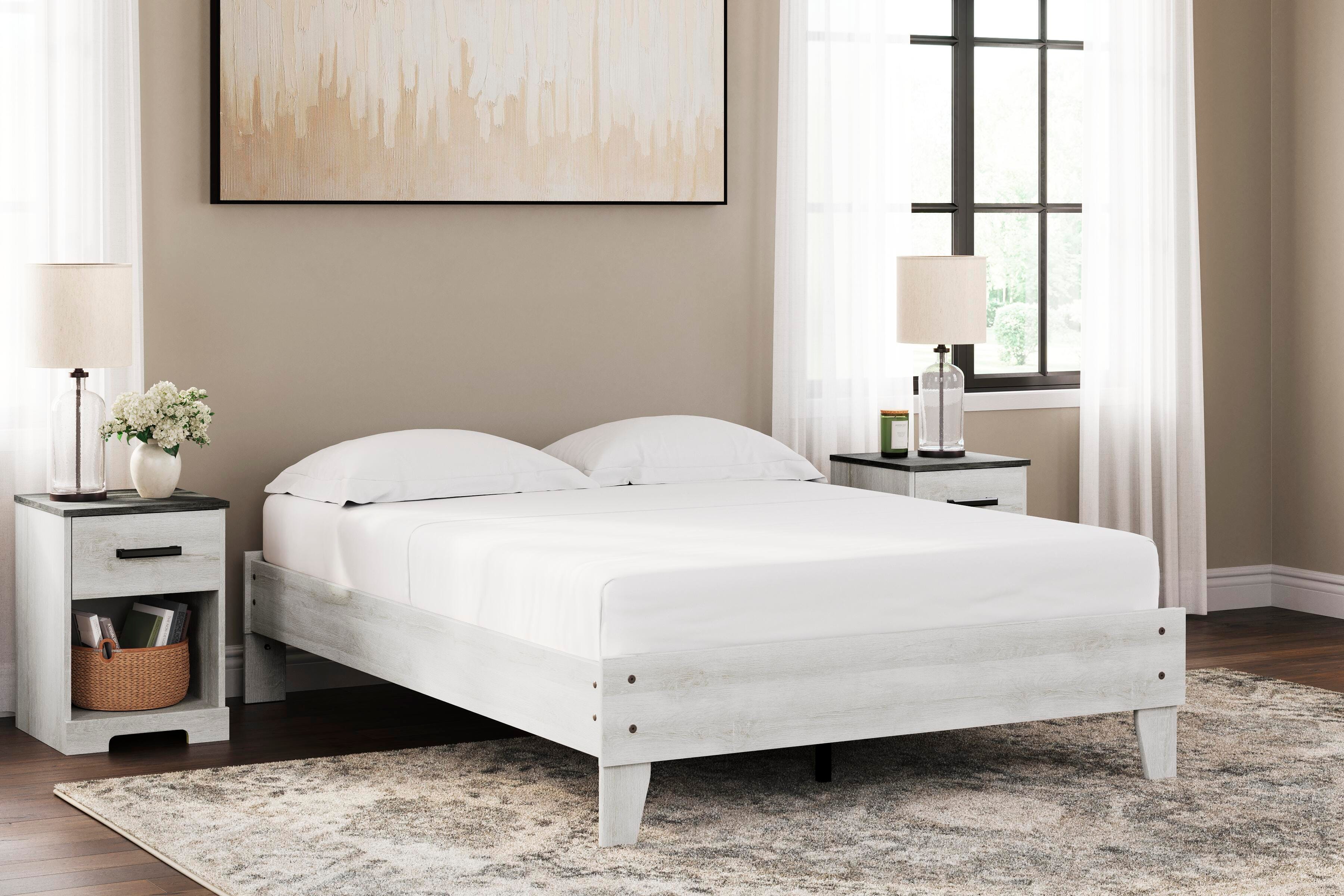 Shawburn Platform Bed with Dresser and 2 Nightstands