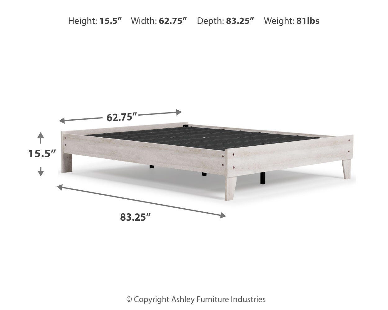Shawburn Platform Bed with Dresser, Chest and Nightstand