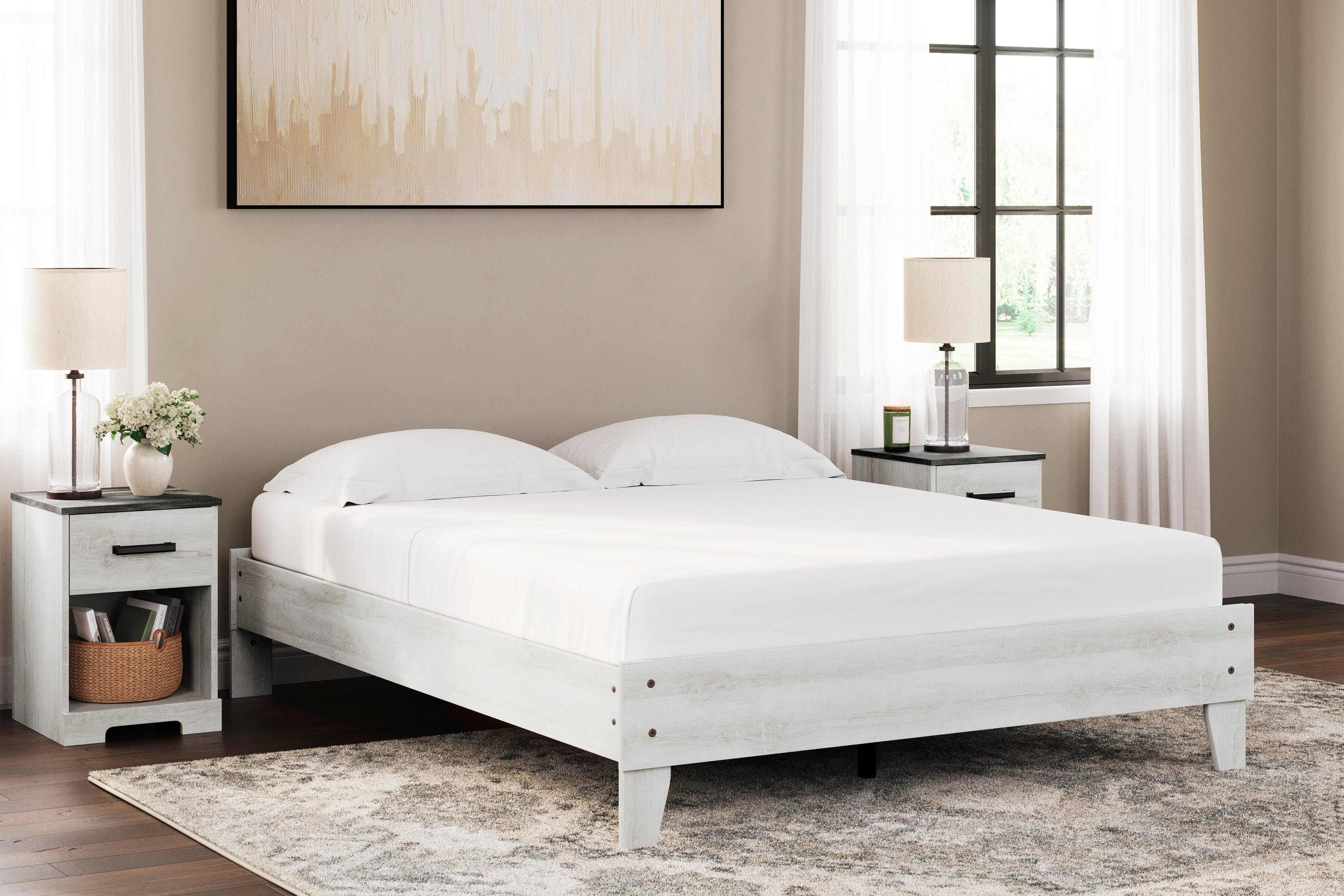 Shawburn Platform Bed with Dresser and Chest