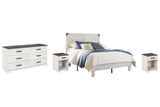 Shawburn Platform Bed with Dresser and 2 Nightstands