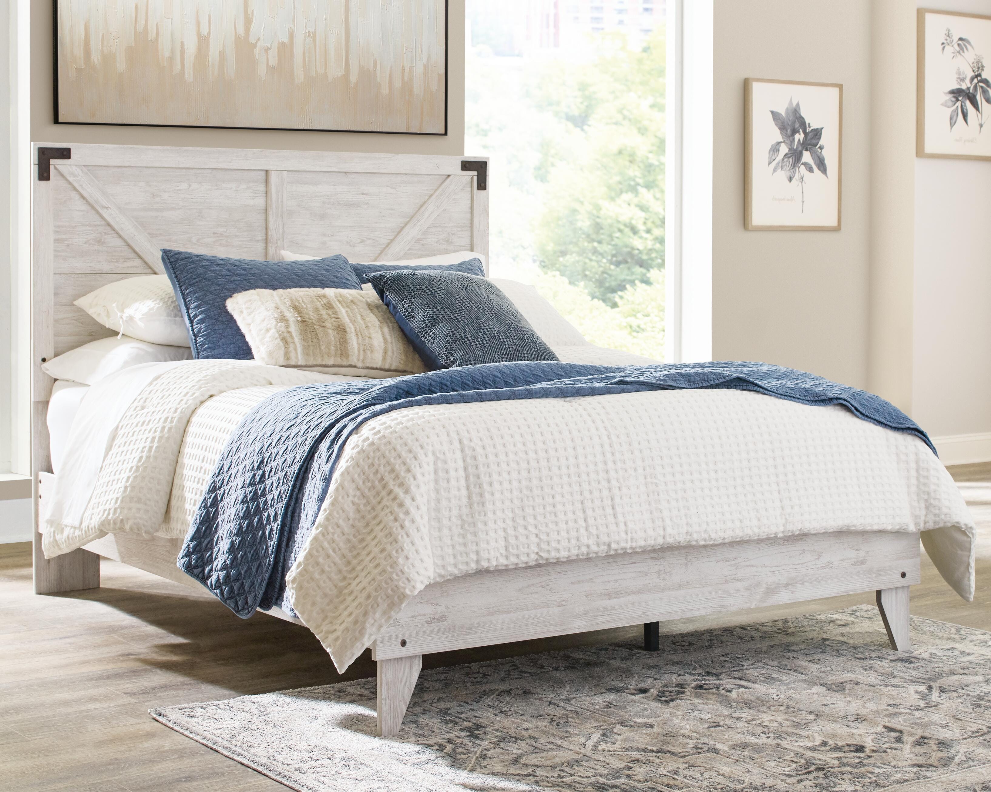 Shawburn Platform Bed with Dresser, Chest and Nightstand