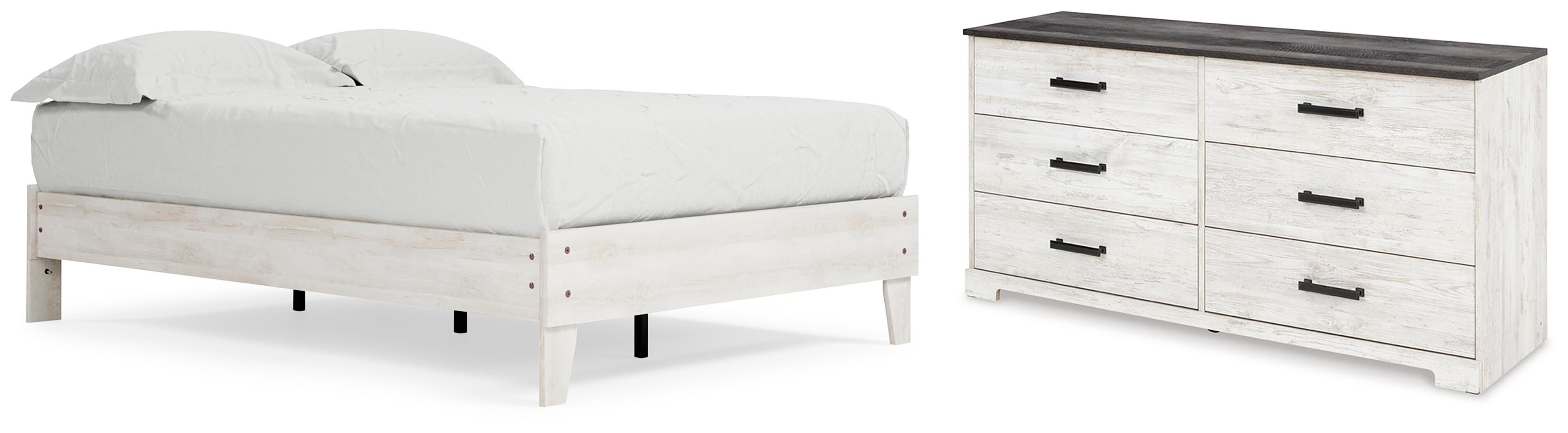 Shawburn Platform Bed with Dresser