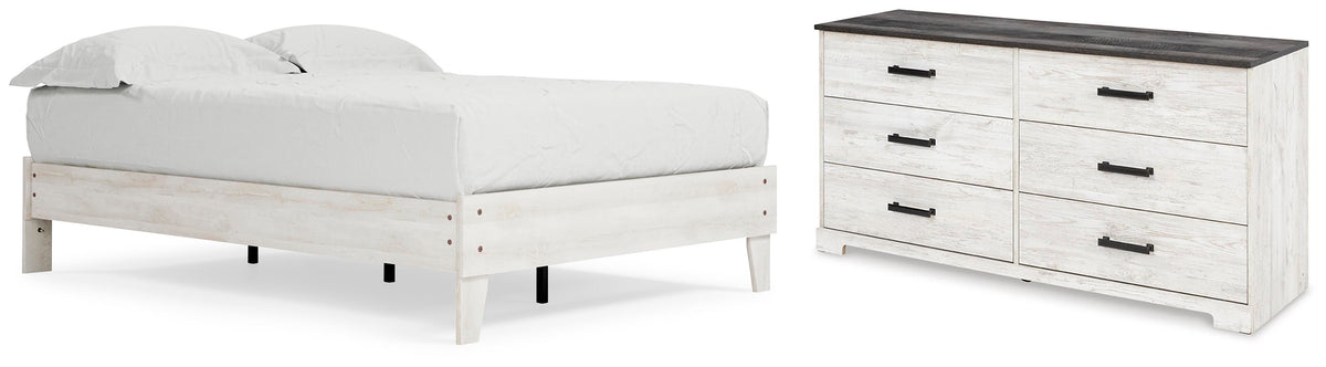 Shawburn Platform Bed with Dresser