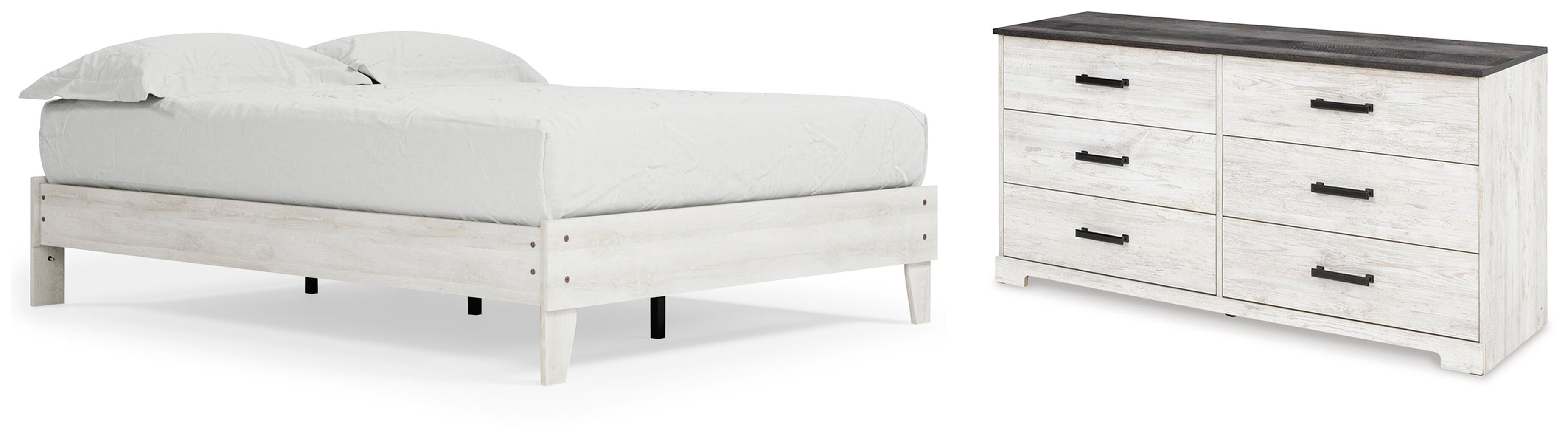 Shawburn Platform Bed with Dresser