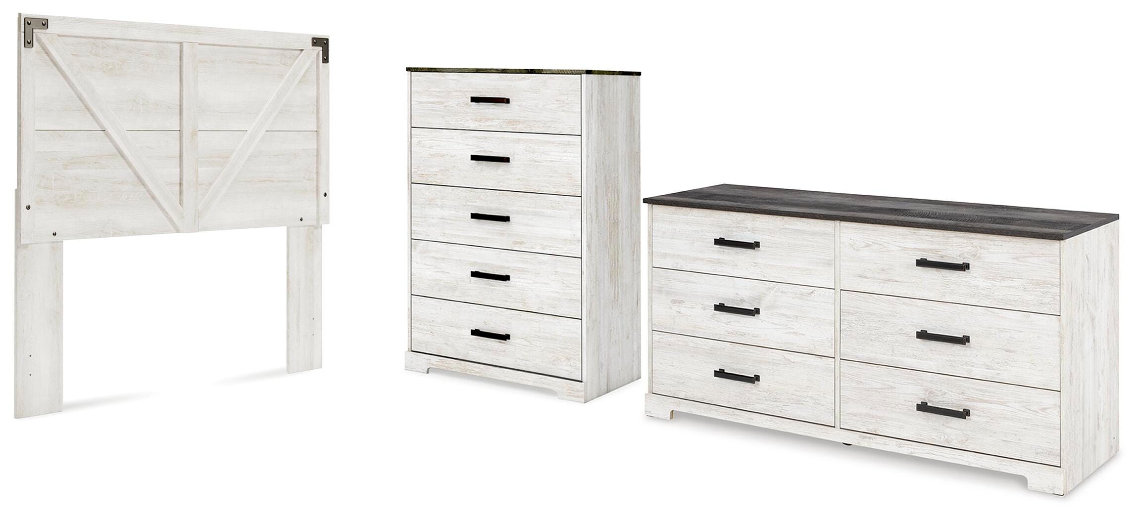 Shawburn Panel Headboard with Dresser and Chest