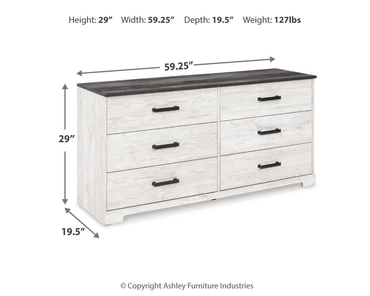 Shawburn Platform Bed with Dresser and Chest