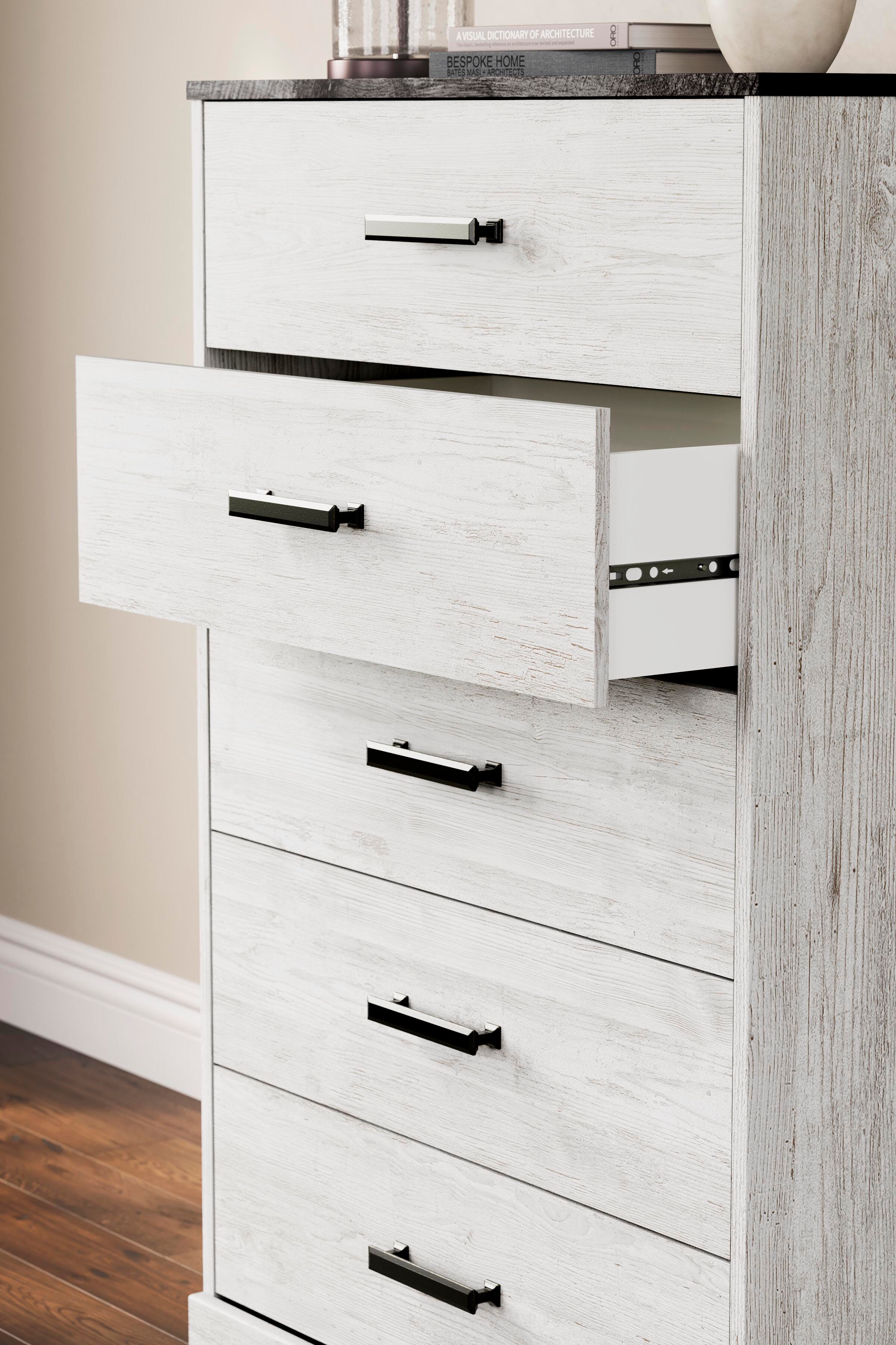 Shawburn Platform Bed with Dresser and Chest