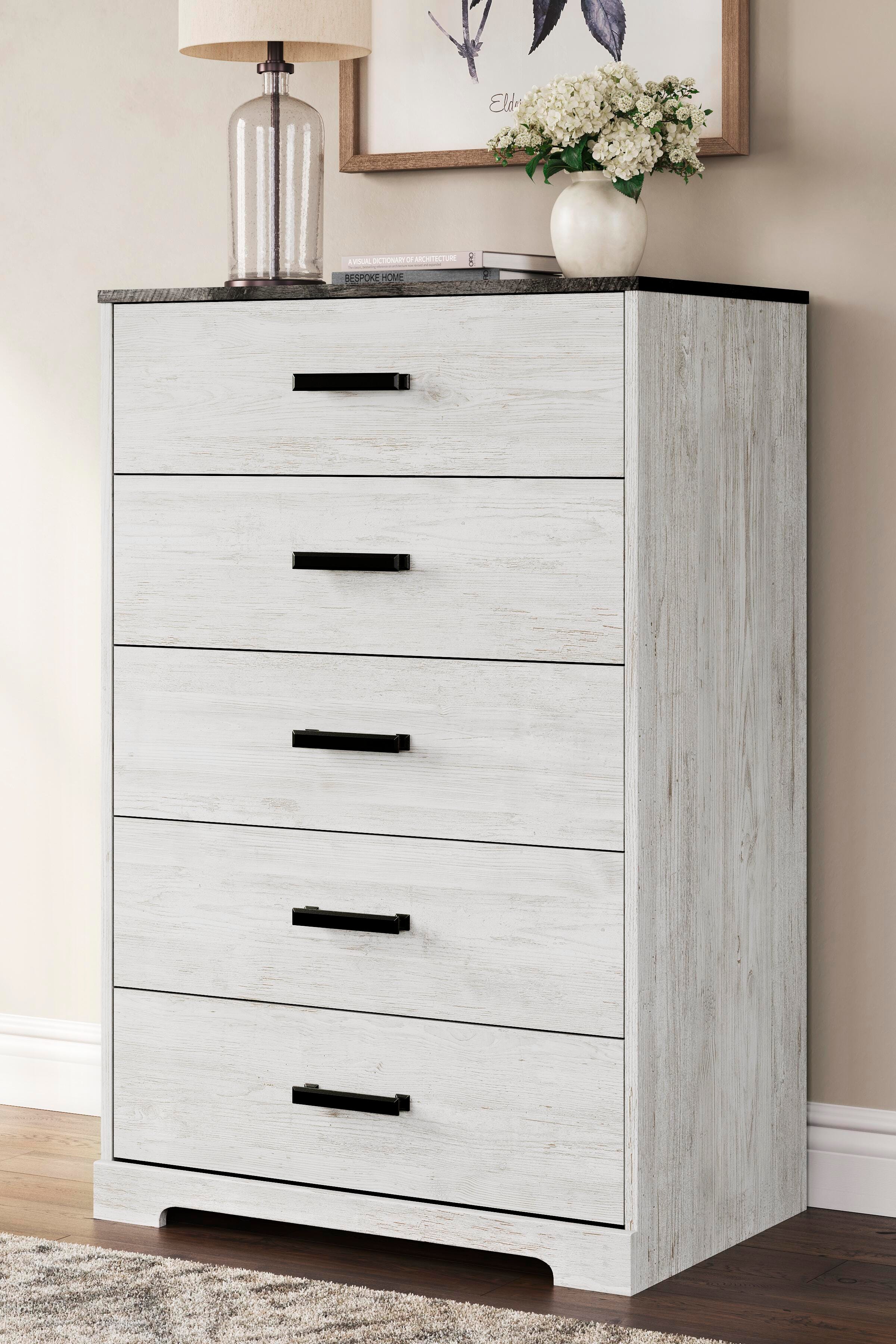 Shawburn Platform Bed with Dresser, Chest and Nightstand