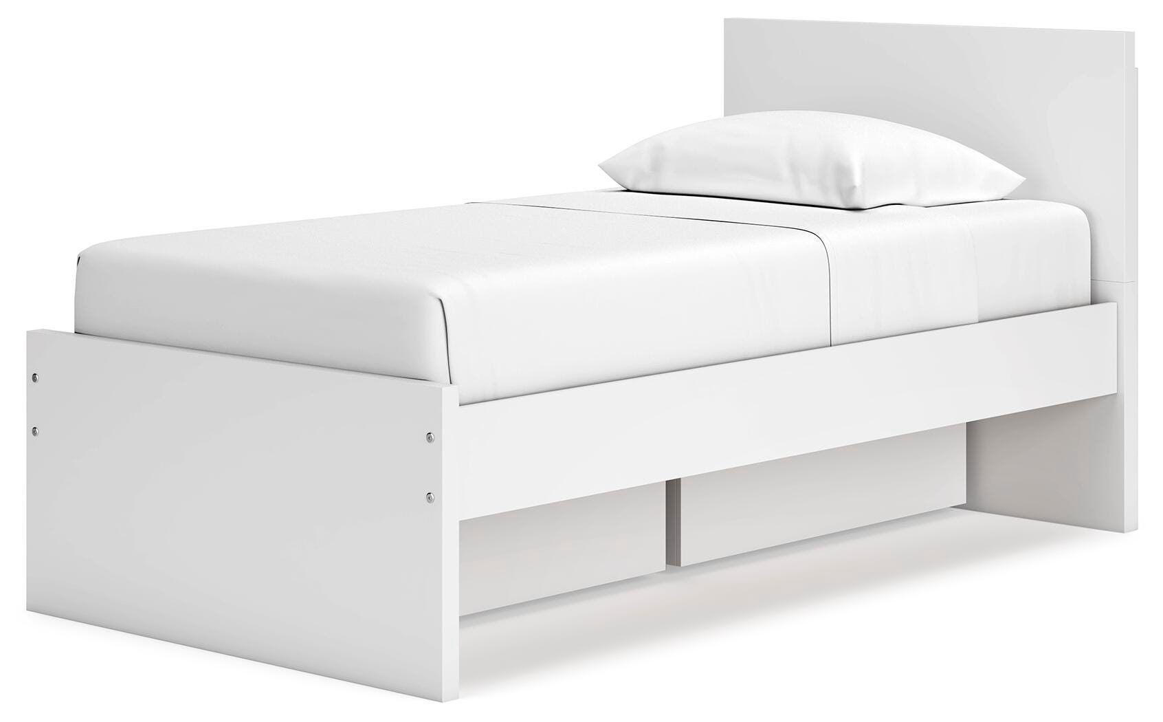 Onita Panel Platform Bed with 1 Side Storage