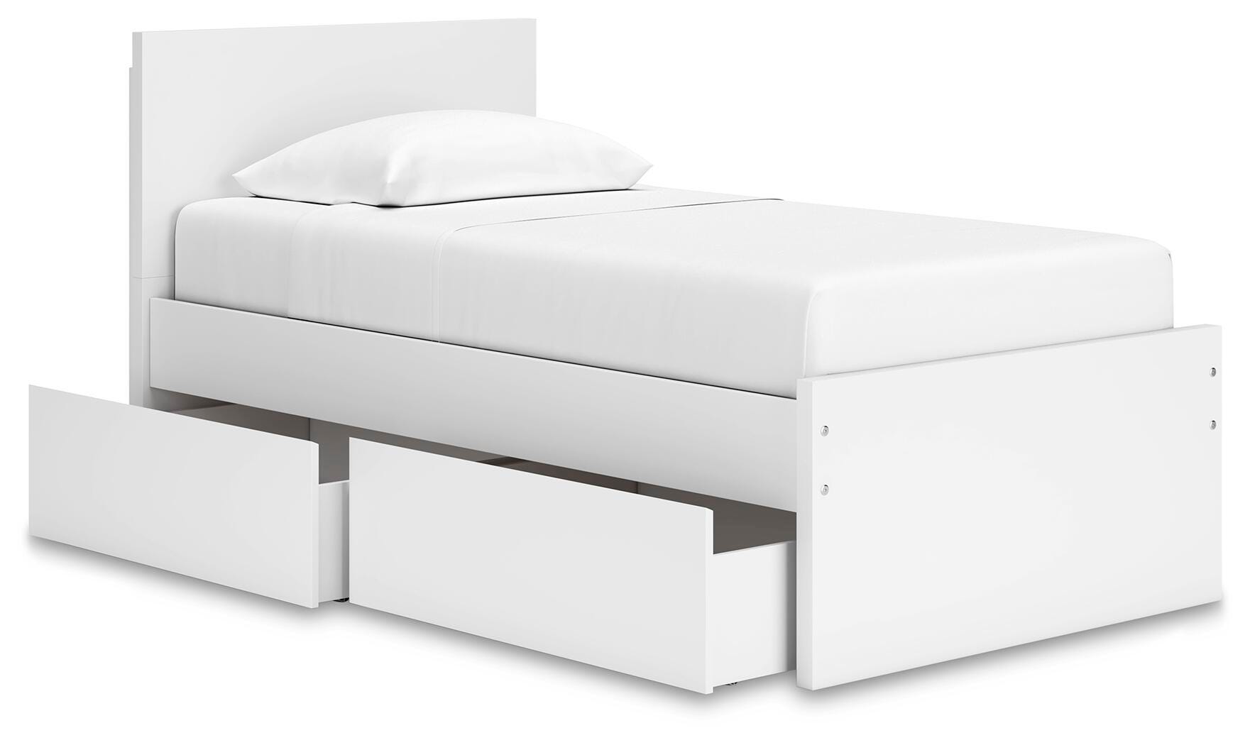 Onita Panel Platform Bed with 1 Side Storage