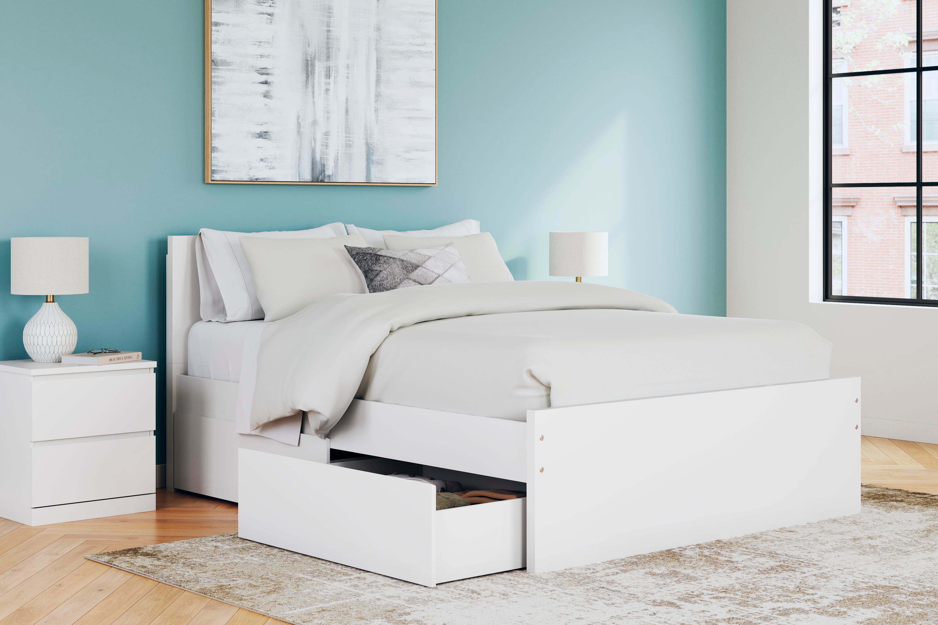 Onita Panel Platform Bed with 2 Side Storage