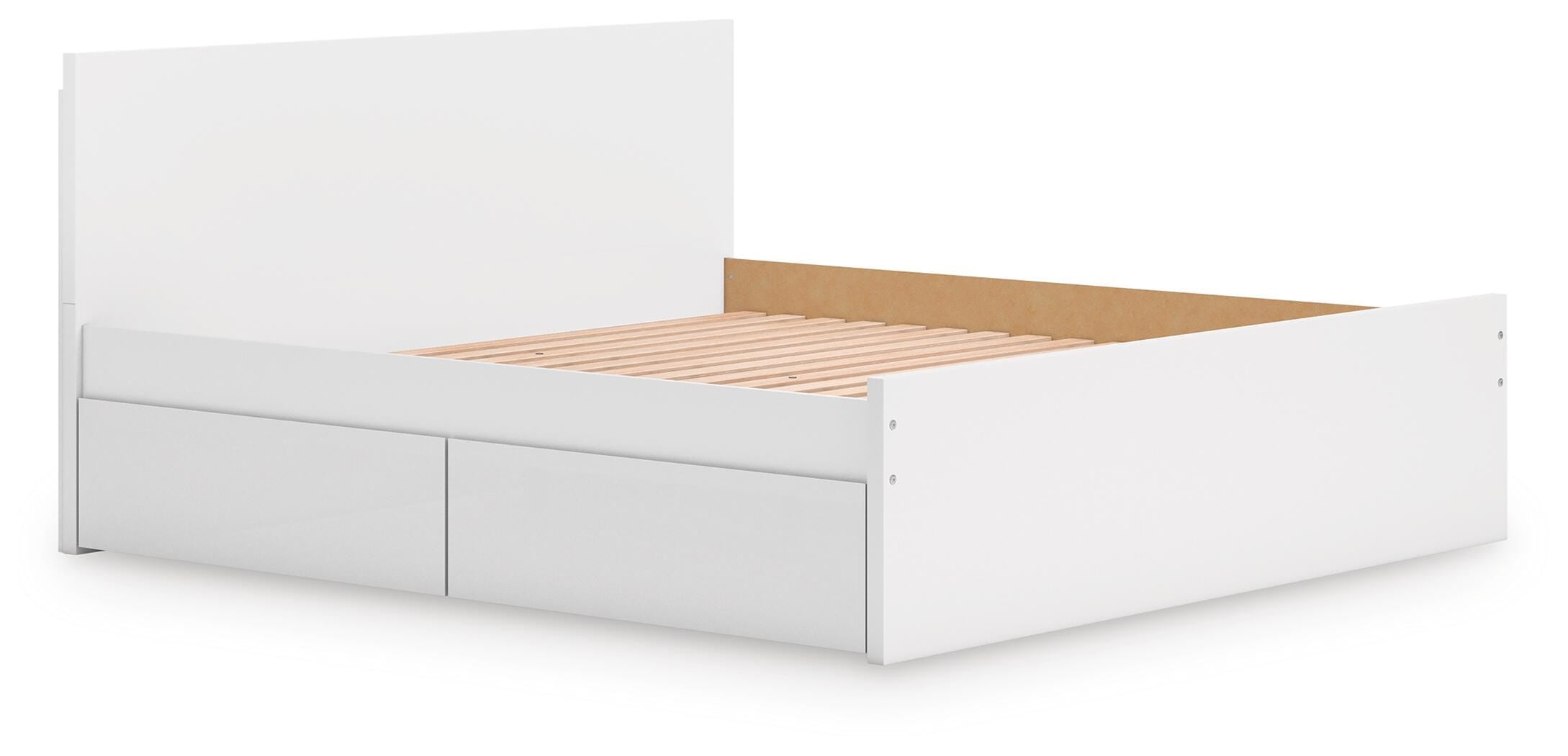 Onita Panel Platform Bed with 1 Side Storage