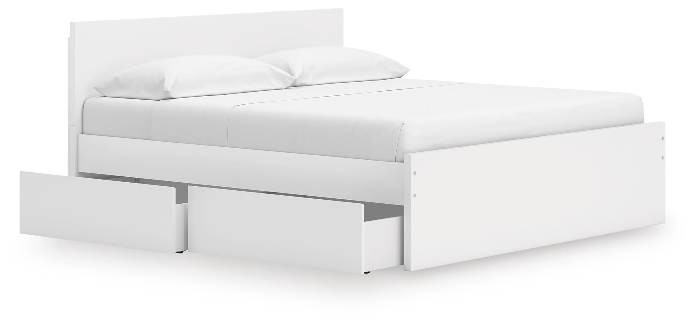 Onita Panel Platform Bed with 1 Side Storage