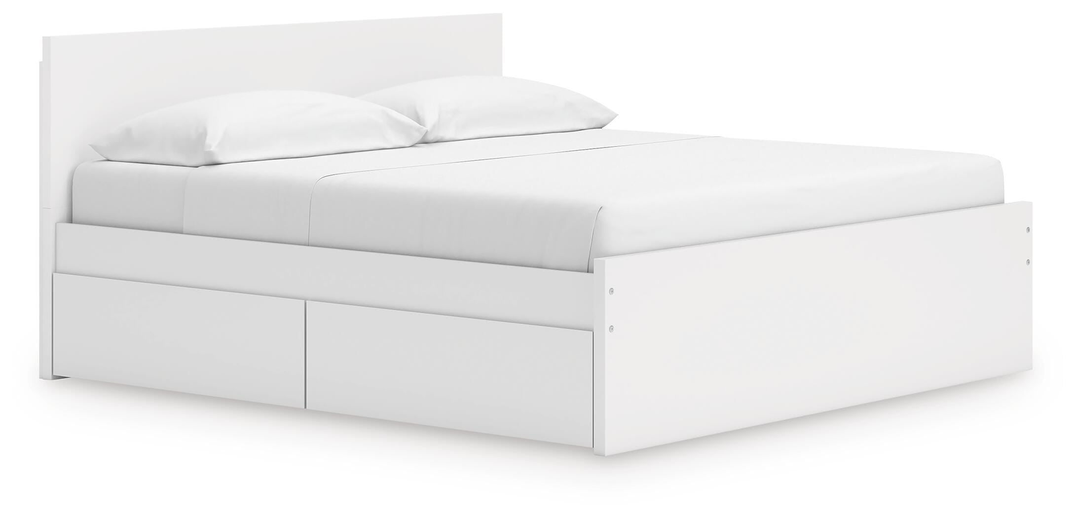 Onita Panel Platform Bed with 1 Side Storage