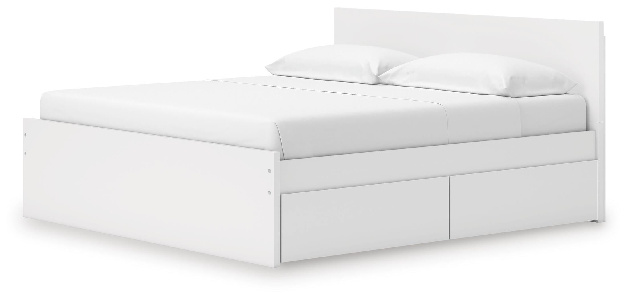 Onita Panel Platform Bed with 2 Side Storage