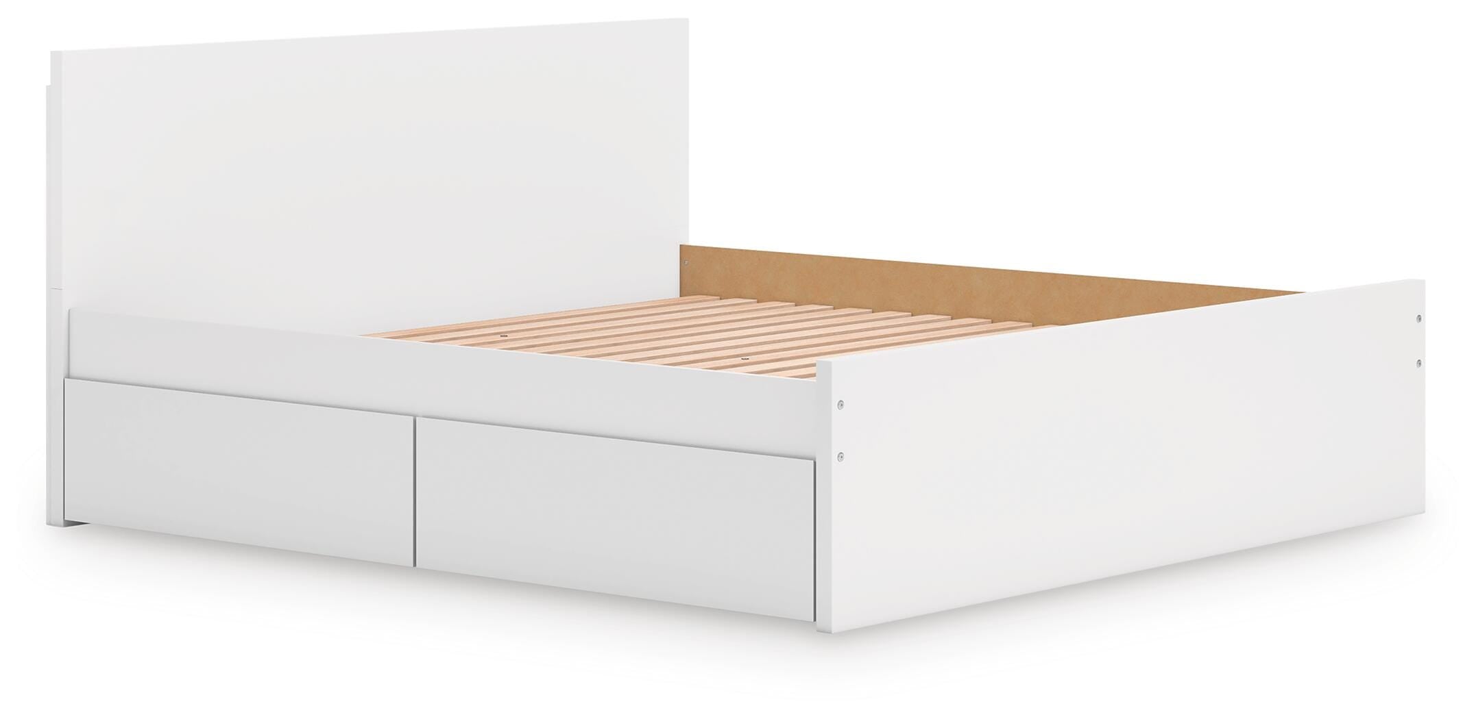 Onita Panel Platform Bed with 2 Side Storage