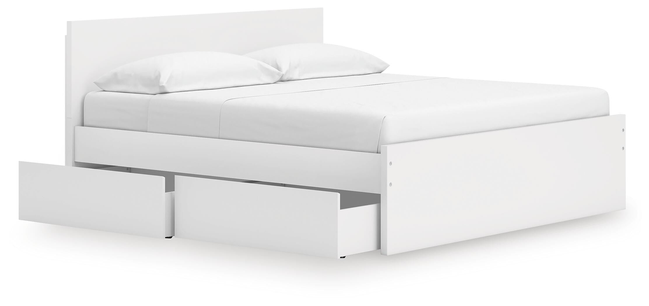 Onita Panel Platform Bed with 2 Side Storage