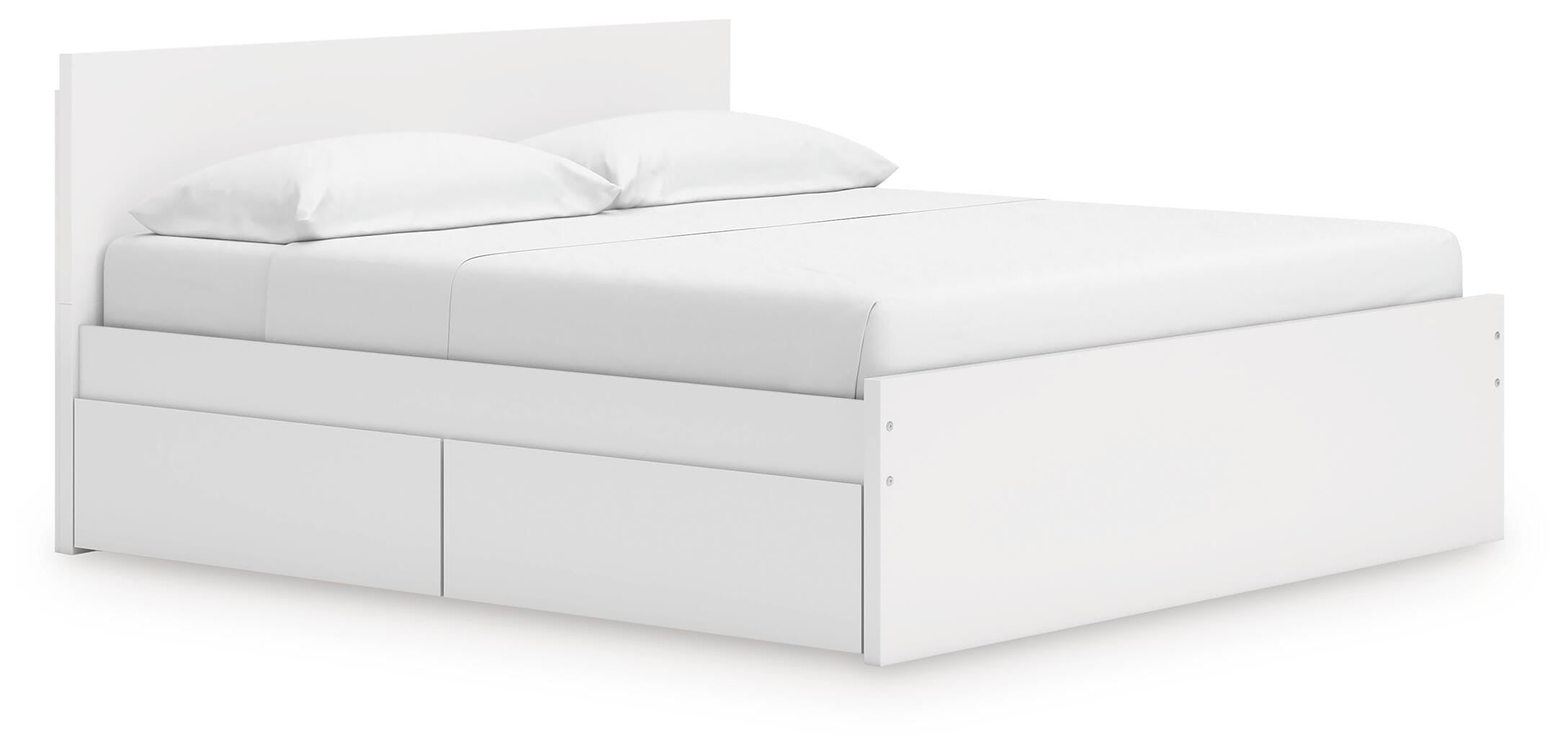 Onita Panel Platform Bed with 2 Side Storage