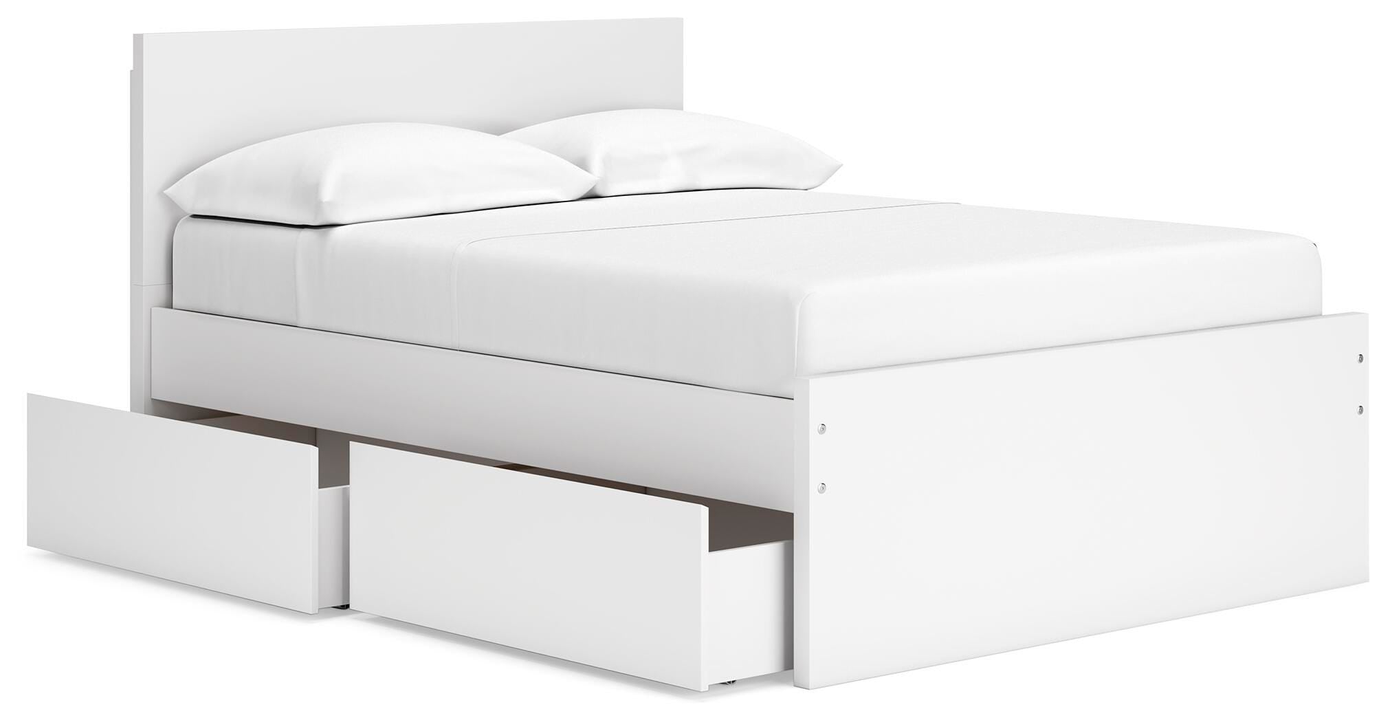 Onita Panel Platform Bed with 1 Side Storage