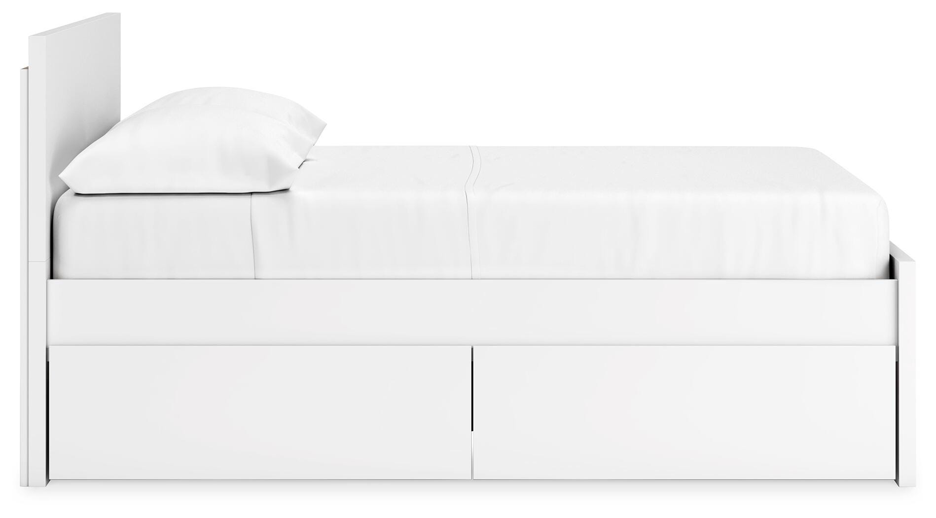 Onita Panel Platform Bed with 1 Side Storage